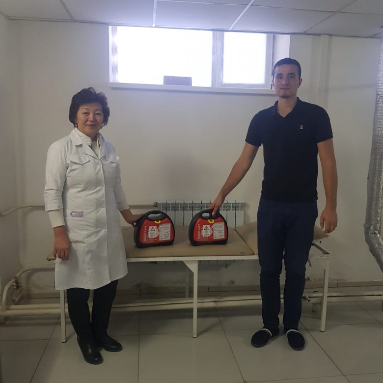Installation of two defibrillators for 